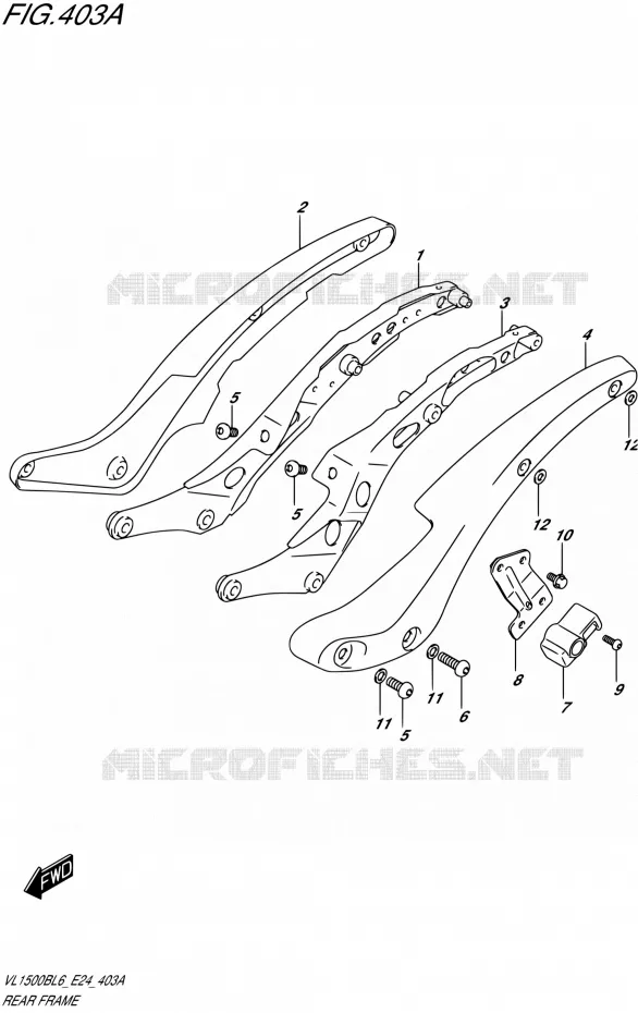 BOUCLE ARRIERE Suzuki MOTO 1500 INTRUDER 2016  VL1500B L6 (E24)
