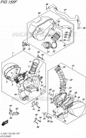FILTRE A AIR (VL1500TL7 E28) pour Suzuki BOULEVARD 1500 2017