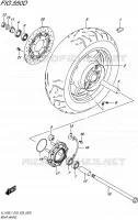 ROUE ARRIERE (VL1500BTL7 E28) pour Suzuki BOULEVARD 1500 2017