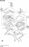 VALISE LATERALE   SUPPORT pour Suzuki INTRUDER 1500 2014