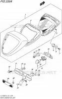 ENSEMBLE FEU ARRIERE pour Suzuki INTRUDER 1500 2016