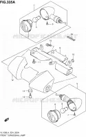 CLIGNOTANTS AVANT (VL1500L4 E24) pour Suzuki INTRUDER 1500 2014