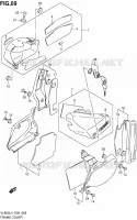 CARENAGES ARRIERE (VL800CL4 E02) pour Suzuki INTRUDER 800 2014