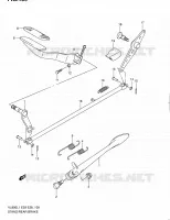 BEQUILLE   PEDALE DE FREIN ARRIERE pour Suzuki VOLUSIA 800 2011