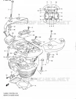 CULASSE ARRIERE (VL800TL1 E28) pour Suzuki VOLUSIA 800 2011