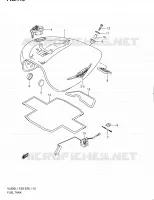 RESERVOIR D'ESSENCE (VL800CL1 E28) pour Suzuki VOLUSIA 800 2011