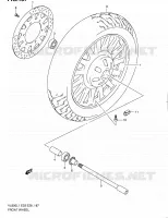 ROUE AVANT (VL800CL1 E28) pour Suzuki VOLUSIA 800 2011