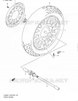 ROUE AVANT (VL800CL1 E28) pour Suzuki VOLUSIA 800 2011