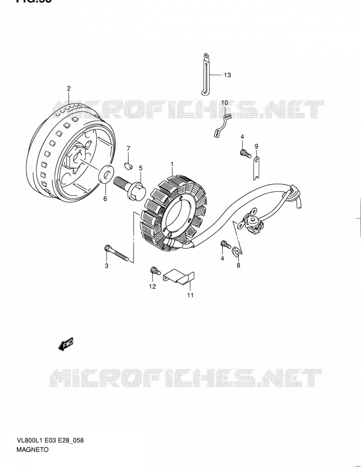 ALLUMAGE ROTOR - STATOR Suzuki MOTO 800 VOLUSIA 2011  VL800 L1/VL800T L1/VL800C L1