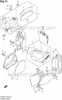 CARENAGES ARRIERE (VL800CUEL4 E19) pour Suzuki INTRUDER 800 2014