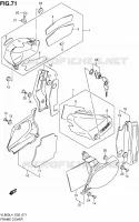 CARENAGES ARRIERE (VL800CUEL4 E19) pour Suzuki INTRUDER 800 2014