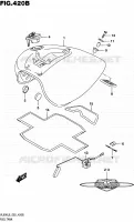 RESERVOIR D'ESSENCE (VL800L6 E19) pour Suzuki BOULEVARD 800 2016
