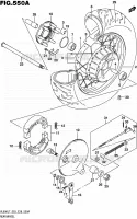 ROUE ARRIERE (VL800L7 E03) pour Suzuki BOULEVARD 800 2017