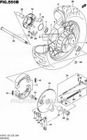 ROUE ARRIERE (VL800L7 E28) pour Suzuki BOULEVARD 800 2017