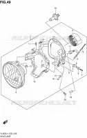 PHARE (VL800CL4 E19) pour Suzuki INTRUDER 800 2014