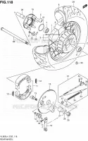 ROUE ARRIERE (VL800L4 E19) pour Suzuki INTRUDER 800 2014