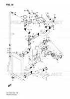 DURITE DE RADIATEUR pour Suzuki BOULEVARD 1500 2010