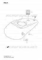 RESERVOIR D'ESSENCE   COUVERCLE SUPERIEUR pour Suzuki BOULEVARD 1500 2010