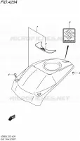 RESERVOIR D'ESSENCE   COUVERCLES pour Suzuki INTRUDER 800 2015