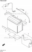 BATTERIE pour Suzuki INTRUDER 800 2016
