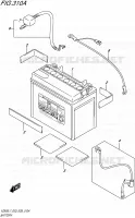 BATTERIE pour Suzuki MARAUDER 800 2017