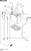 BATTERIE (VZR1800BZL5 E33) pour Suzuki MARAUDER 1800 2015