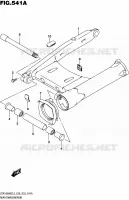BRAS OSCILLANT ARRIERE pour Suzuki MARAUDER 1800 2015