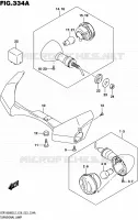 CLIGNOTANTS (VZR1800BZL5 E28) pour Suzuki MARAUDER 1800 2015