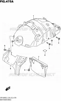 SUPPORT GARDE BOUE ARRIERE pour Suzuki MARAUDER 1800 2015
