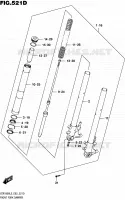 FOURCHE (VZR1800BZL5 E02) pour Suzuki INTRUDER 1800 2015