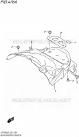 BAVETTE ARRIERE pour Suzuki INTRUDER 1800 2016