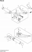 ENSEMBLE LEVIERS   POIGNEES pour Suzuki INTRUDER 1800 2010