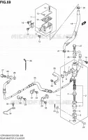 MAITRE CYLINDRE ARRIERE pour Suzuki INTRUDER 1800 2010
