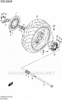 ROUE ARRIERE pour Suzuki BOULEVARD 1800 2016