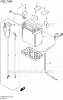 BATTERIE pour Suzuki BOULEVARD 1800 2016