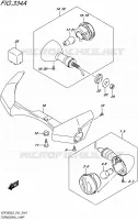 CLIGNOTANTS (VZR1800L6 E43) pour Suzuki BOULEVARD 1800 2016
