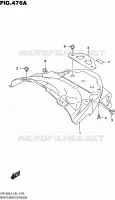 BAVETTE ARRIERE pour Suzuki INTRUDER 1800 2015