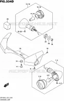 CLIGNOTANTS (VZR1800BZL5 E02) pour Suzuki INTRUDER 1800 2015