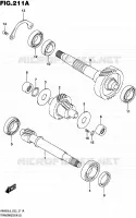 TRANSMISSION (2) pour Suzuki BURGMAN 400 2018