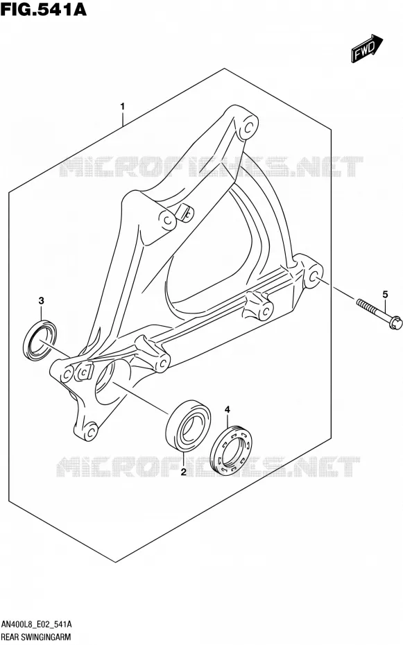 BRAS OSCILLANT ARRIERE Suzuki SCOOTER 400 BURGMAN 2018  AN400L8 E02