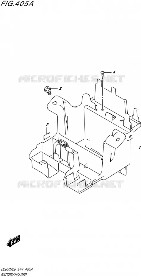 BAC A BATTERIE - OUTILS Suzuki MOTO 650 V-STROM 2018  DL650AL8 E14