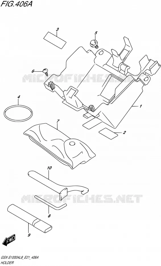 SUPPORT Suzuki MOTO 1000 GSX-S 2018  GSX-S1000AL8 / GSX-S1000ZAL8 / GSX-S1000YAL8 E21