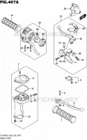 ENSEMBLE LEVIERS   POIGNEES pour Suzuki KINGQUAD 400 2018