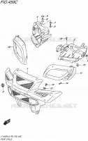 PARE CHOC AVANT   ENTOURAGE DE PHARE pour Suzuki KINGQUAD 500 2018