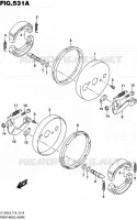 FREIN AVANT pour Suzuki QUADSPORT 90 2018