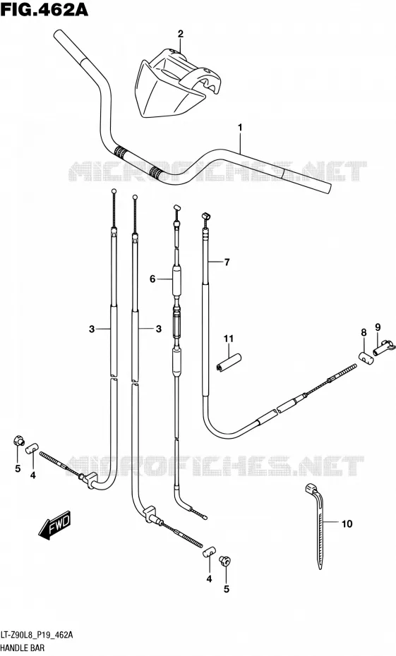 GUIDON Suzuki QUAD 90 QUADSPORT 2018  LT-Z90L8 P19