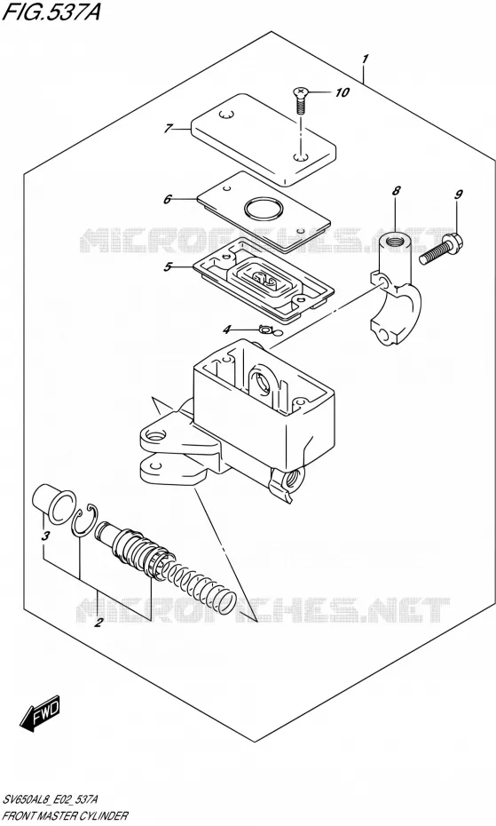 MAITRE CYLINDRE AVANT Suzuki MOTO 650 SV 2018  SV650AL8 E02
