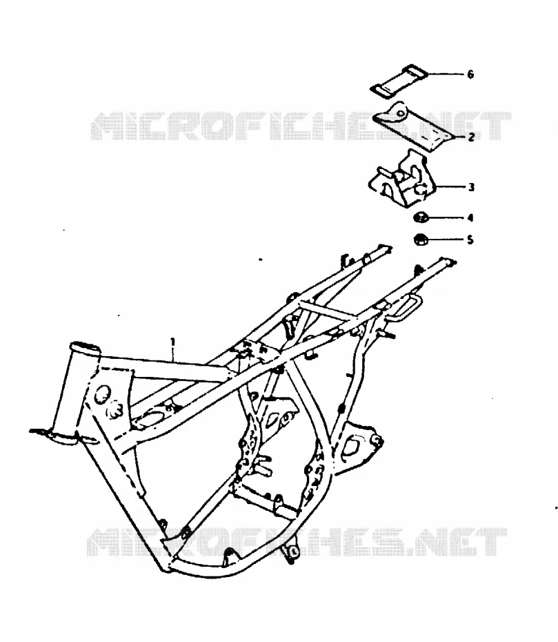 CADRE Suzuki MOTO 250 GT 1999  GT250EX(N/X)
