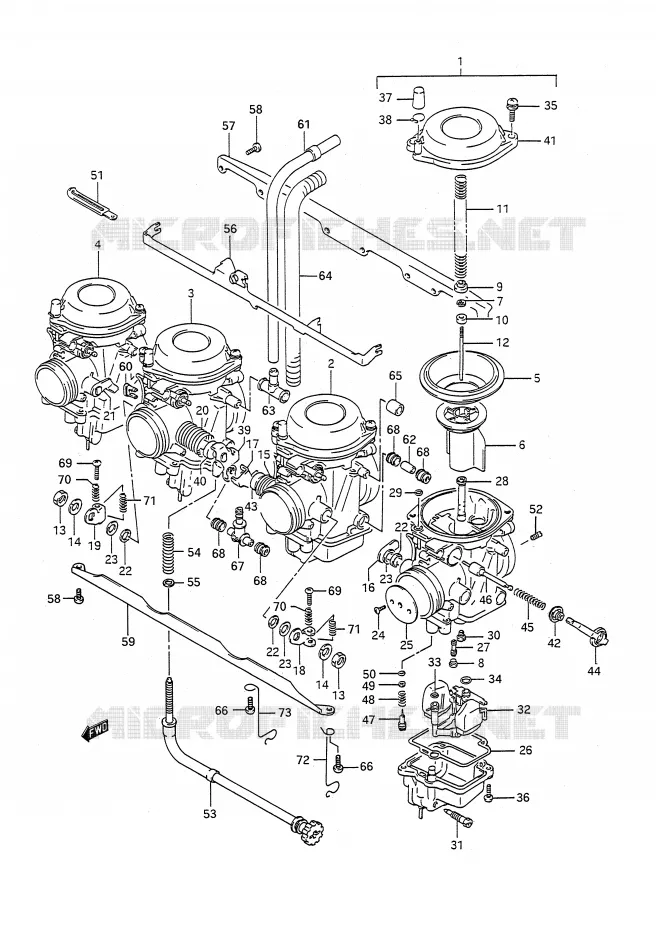 CARBURATEUR Suzuki MOTO 400 BANDIT-N 1992  GSF400N(E28)