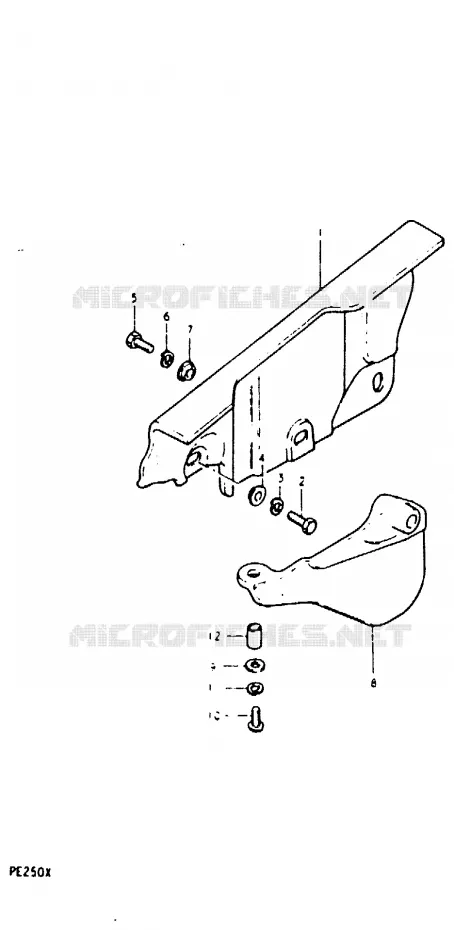 CARTER DE CHAINE Suzuki MOTO 250 PE 1980  PE250T(T/X)